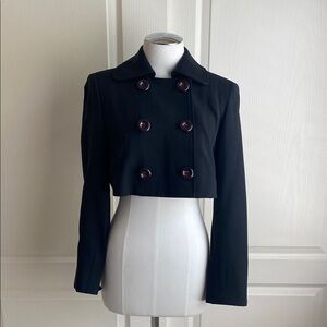 Dana Buchman Black Pea Coat